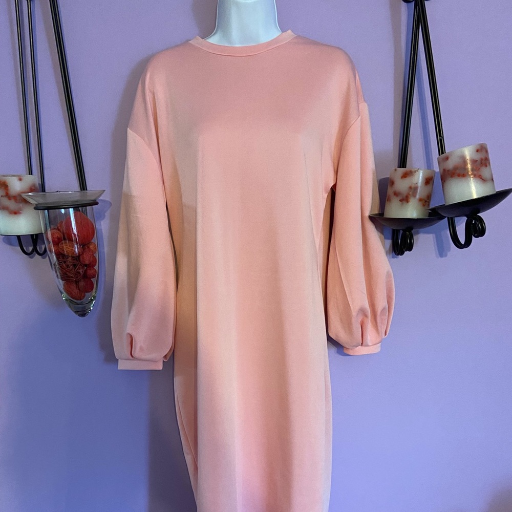 Pink xL dress flare shoulders (runs big, I’m a Lg) - Picture 1 of 3